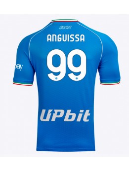 Moški Nogometna dresi replika SSC Napoli Frank Anguissa #99 Domači 2023-24 Kratek rokav